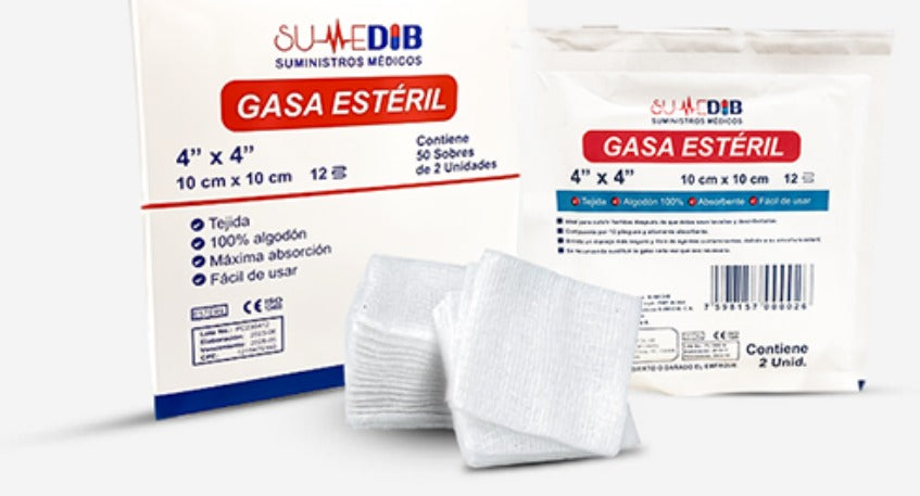Bulto de Gasa estéril 4x4