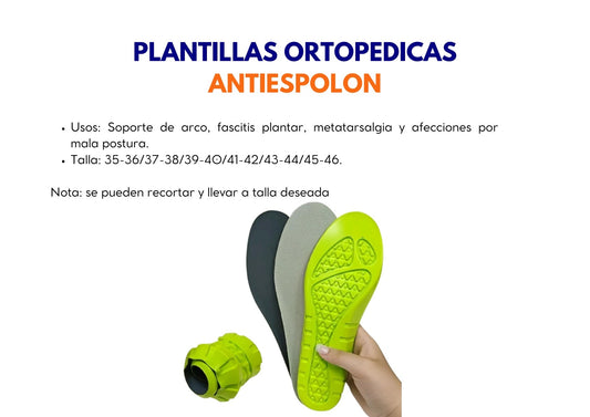 Plantillas Ortopédicas Antiespolón Pack de 4 Pares - ebencare.com