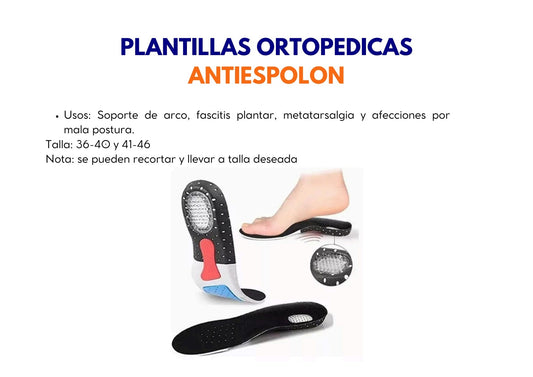Plantillas Ortopédicas Antiespolón - ebencare.com