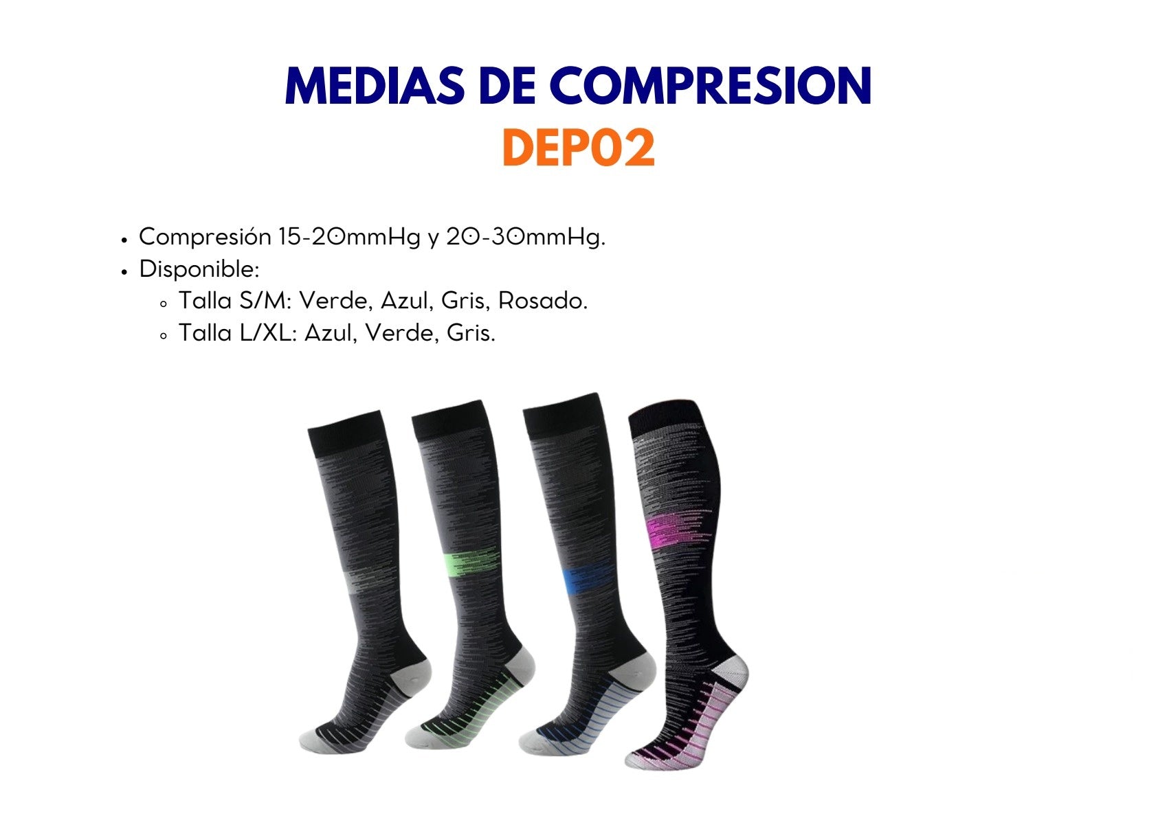 Medias de Compresión Deportivas DEP02 - ebencare.com