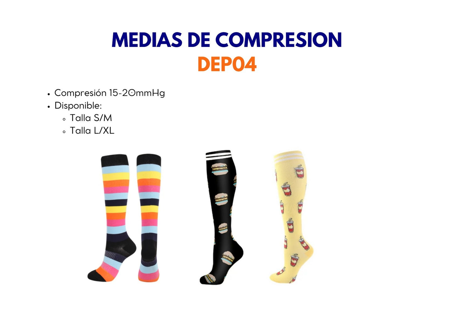 Medias de Compresión Deportivas DEP04 - ebencare.com