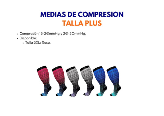 Medias de Compresión Talla Plus 3XL - ebencare.com