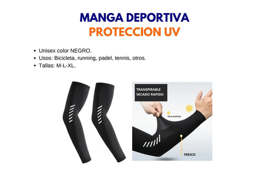Manga Deportiva con Protección UV por Talla - ebencare.com