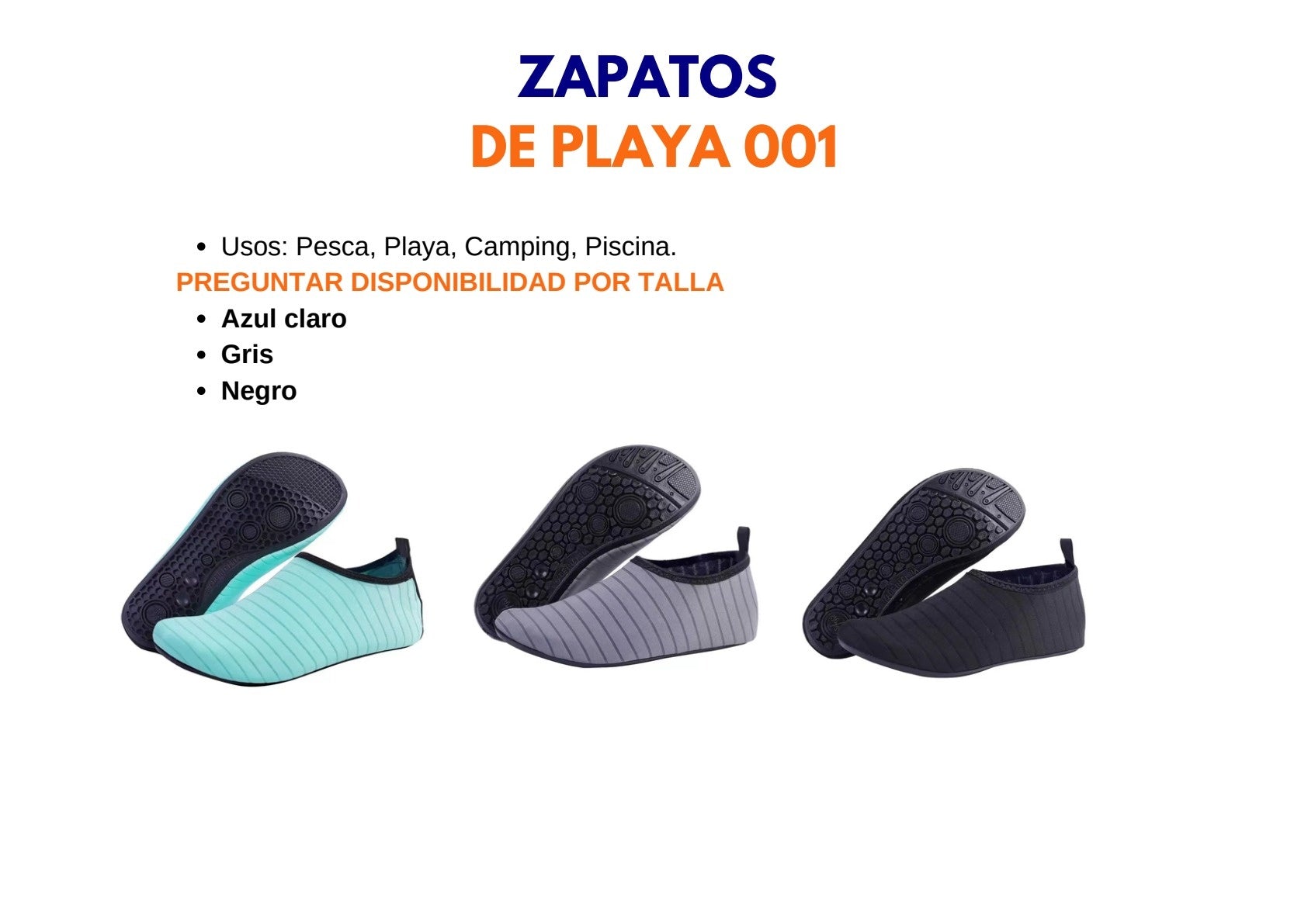 Zapatos de Playa PAD001 - ebencare.com